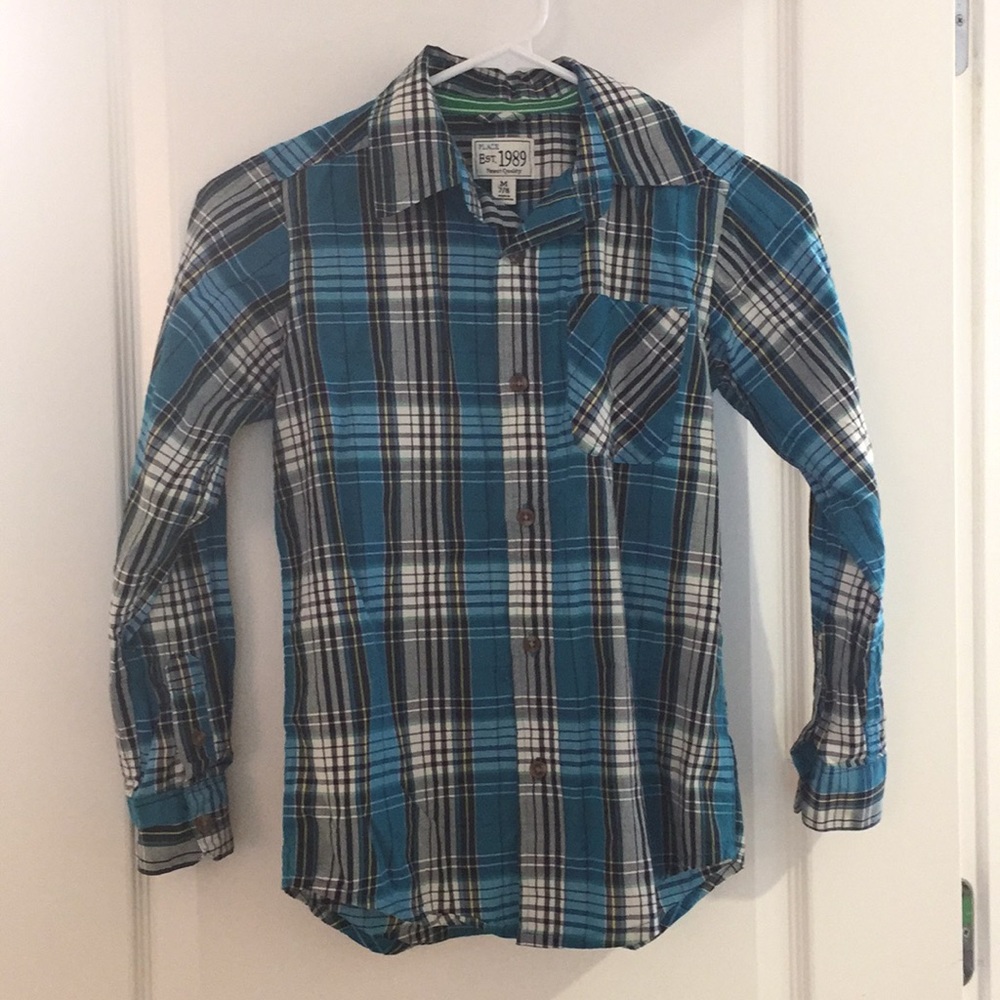 Old Nav Boys medium 7/8 dress shirt